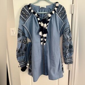 Luxe by StyleKeepers Embroidered Tunic